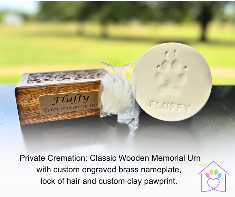 Compassionate pet end-of-life keepsake and remembrance